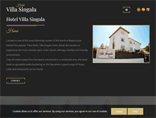 Tablet Screenshot of hotelvillasingala.com
